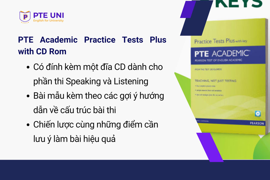 PTE Academic Practice Tests Plus with CD Rom