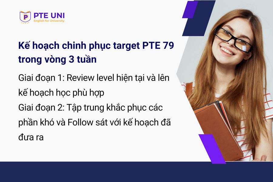 Chinh phục Target PTE 79 trong 3 tuần