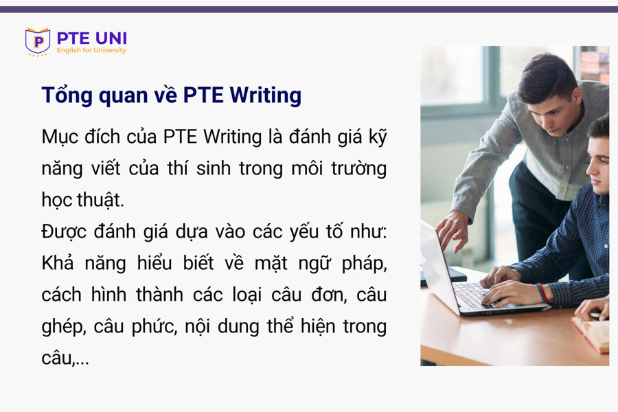 Tổng quan về PTE Writing